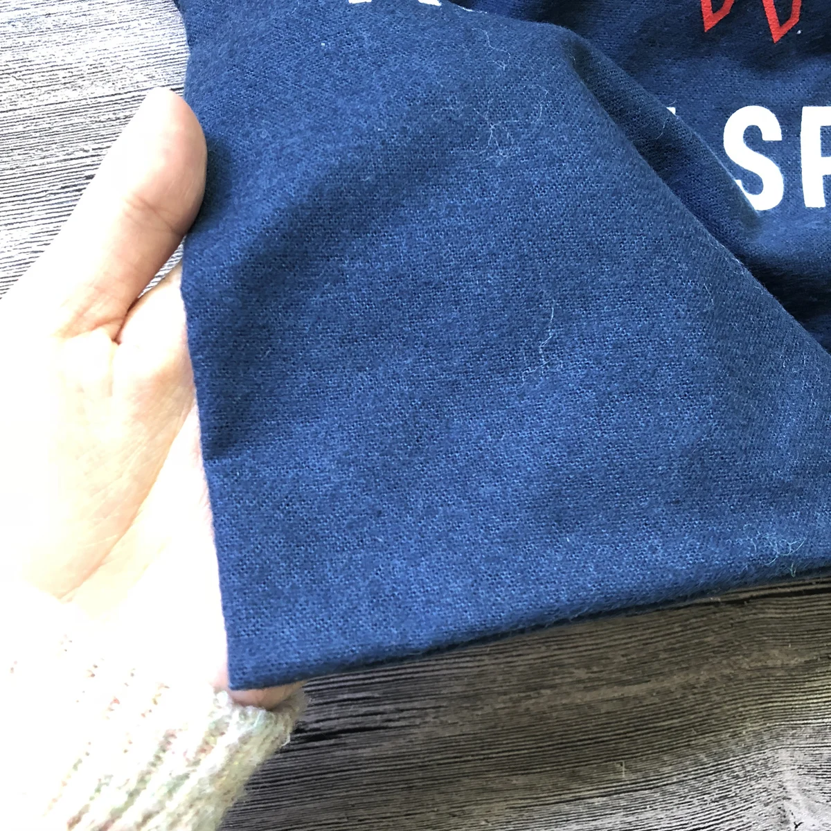 Shoe drawstring pouch cotton flannel dust bag wholesale