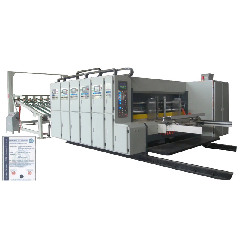 Semi-automatic Two Color Flexo Printer Die Cutter Flexographic Printing Machine