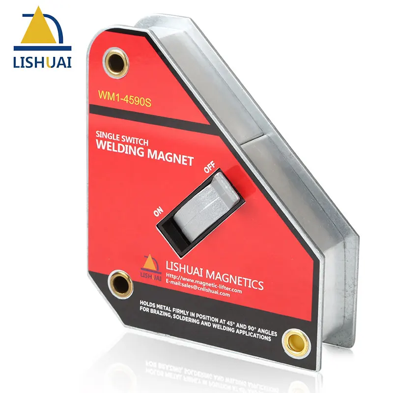 LISHUAI Strong On/Off Adust-O Magnet Square/45 90 degree Neodymium Welding Magnet Holder WM1