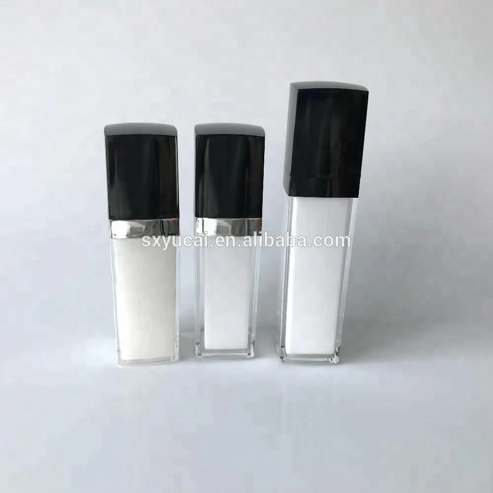 cosmetic  30ml 50ml classic style square acrylic foundation plastic bottles cream jar