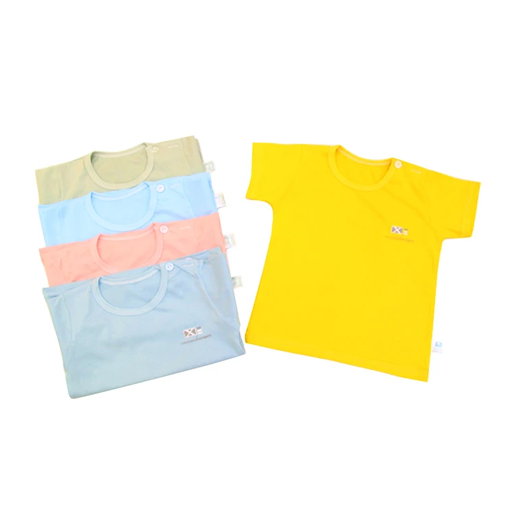 
Wholesale Crew Neck Blank Toddler T-shirt Short Sleeve Boy Baby 100% Cotton T Shirt 