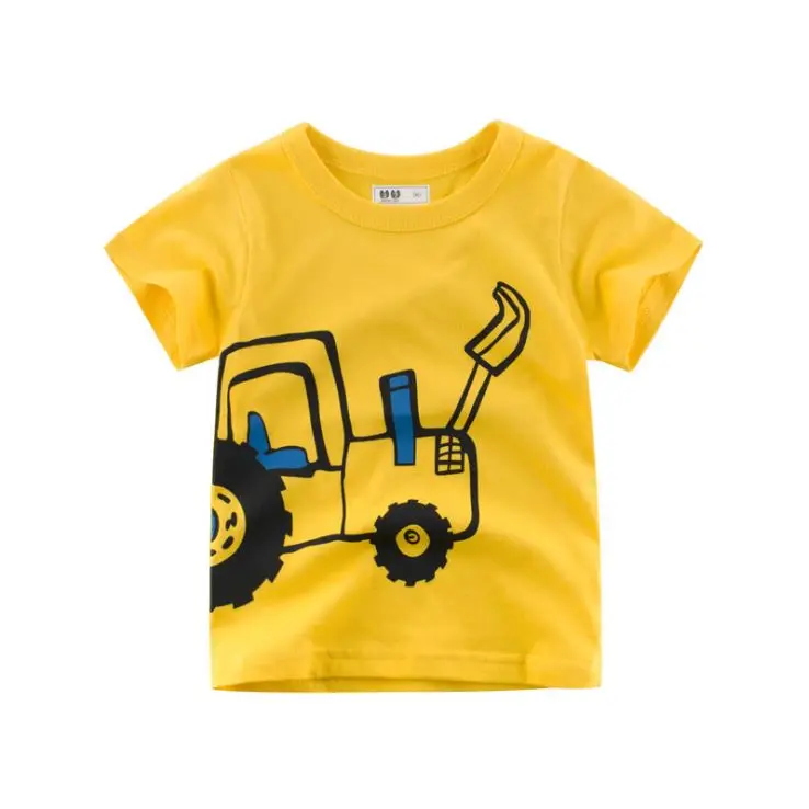 
Summer Children Clothing Boys T Shirt Cotton Dinosaur Short Sleeve T-shirt Kid Boy Casual Cute T-shirt 2-8Y Shirt 