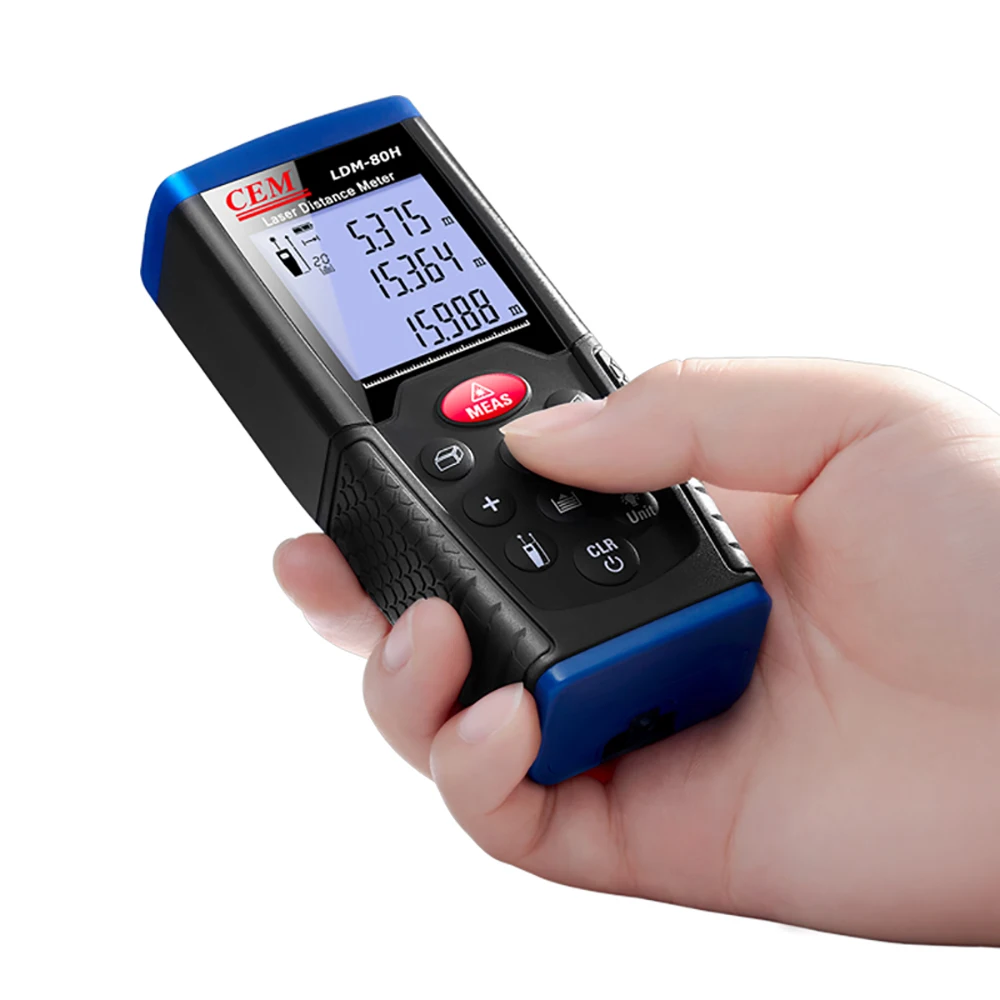 CEM LDM-80H Distance Meter Laser High Performance in strong light Laser range finder  80m  china  brand