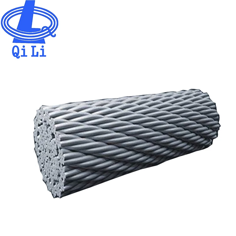 Anti-twisting Braided Galvanized Steel Wire Rope 12strand braided