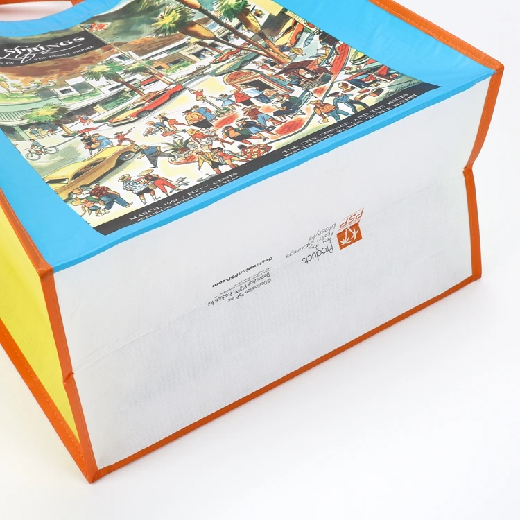 OEM Custom Logo RPET & PP Non-Woven Tote Bag Eco-Friendly & Recyclable Laminated Promotional Cheap Custom Shopping Bag for Gifts