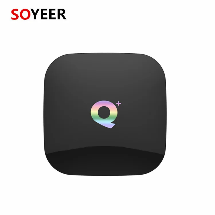 New design Q plus 4G 64GB Run fast Smart Intel tv box Q+ support HDR+