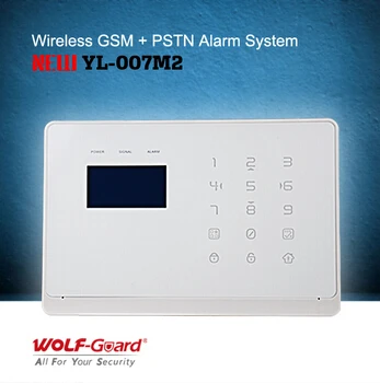 (Новинка!!!) gsm+pstn домашняя система сигнализации с сенсорной клавиатурой