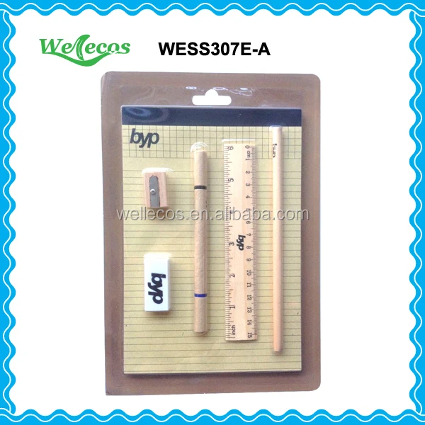 2017 экологичный школьный детский набор канцелярских принадлежностей для детей