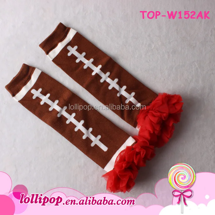 In stock knitted football pattern boys Leg Warmers newborn baby Football leg warmers for kids