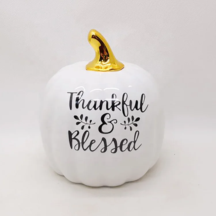 Персонализированные декоративные керамические праздничные украшения с изображением тыквы