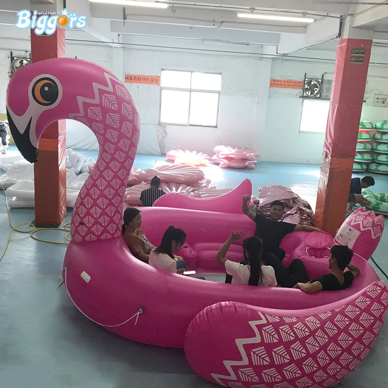 Large Size Flamingos PVC Inflatable Swim Ring Water Game Float Swimming Rings