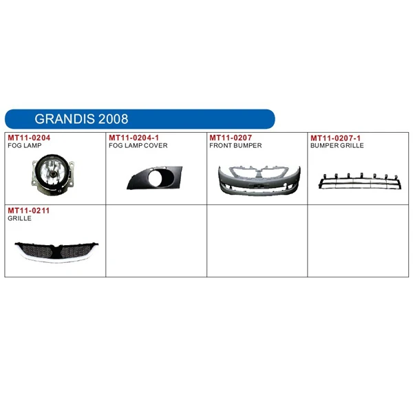 auto lamp and body parts for MITSUBISHI GRANDIS 2008