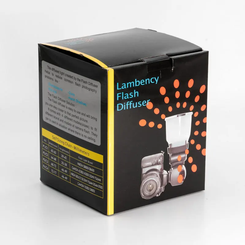 
Universal New Style Professional Lambency Flash Diffuser with Dome Cover Set for Canon/Nikon 