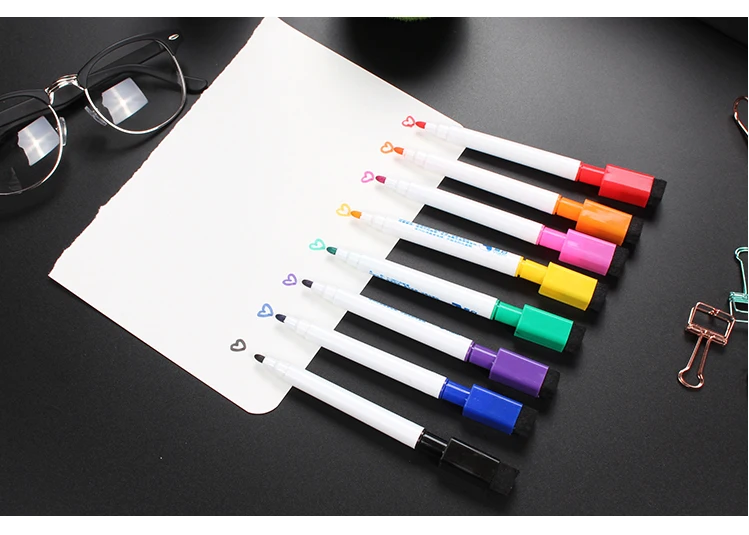 high quality white board marker , 8color mini whiteboard marker