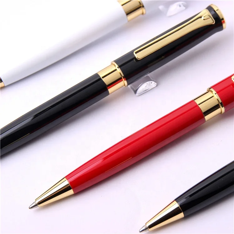 Wholesale Factory Cheapest New Heavy Metal Ball Pen With Logo Luxury Promotional Gift Pen With Gold Clip