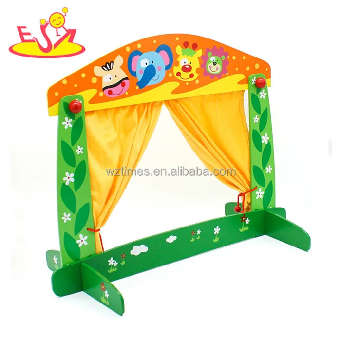 wholesale funny kids wooden puppet theatre toy best wooden puppet theatre toy W10D137