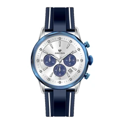 Custom Watch Manufacturer Sapphire Glass With Rubber Strap Sport Quartz Movement Chronograph Watch For Men