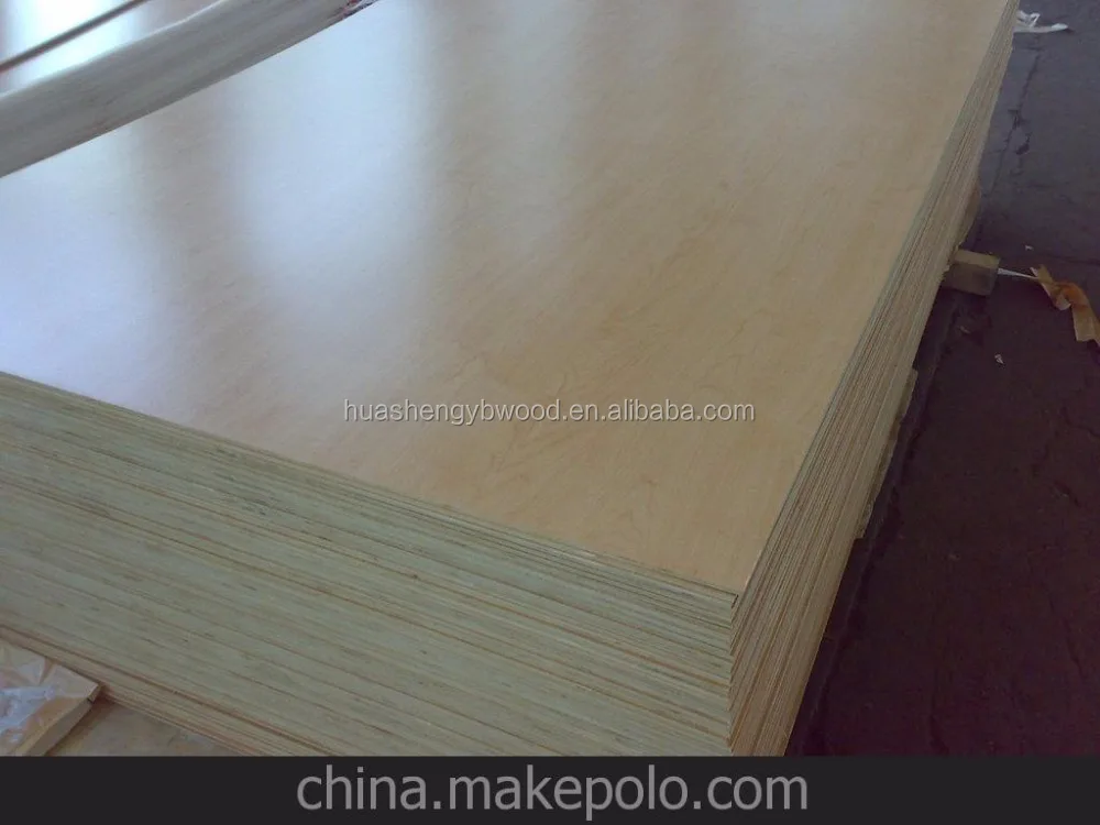 
18mm High Quality UV Birch Plywood Cabinet Grade for North America size 4*8 