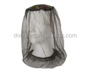100% polyester green mosquito net for head or head net