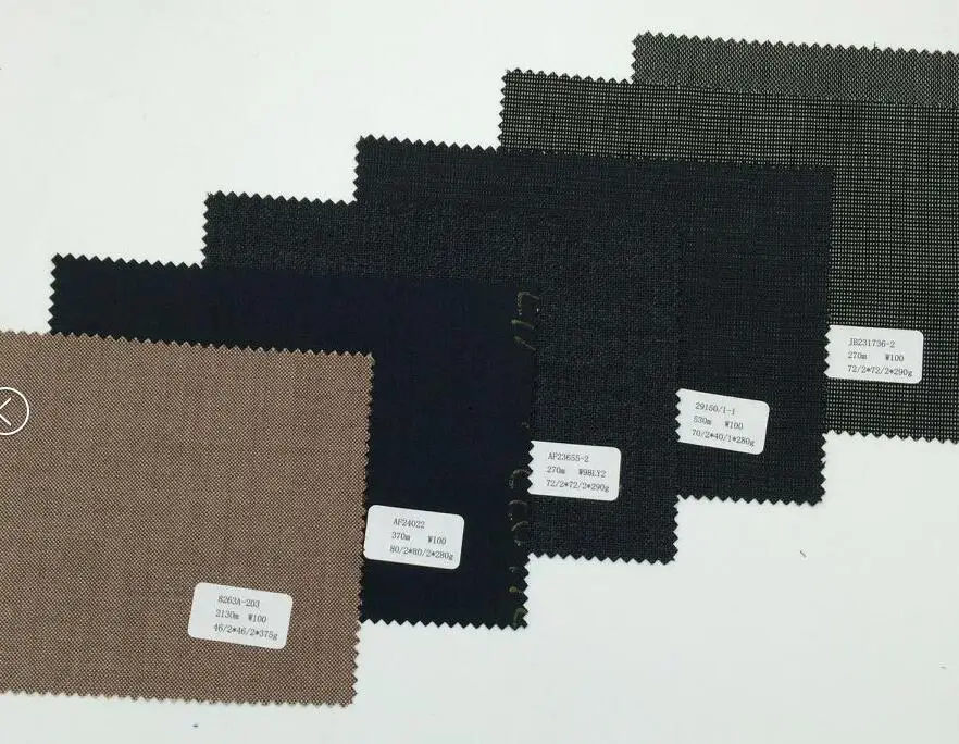 Чистая шерстяная причудливая ткань для мужских костюмов