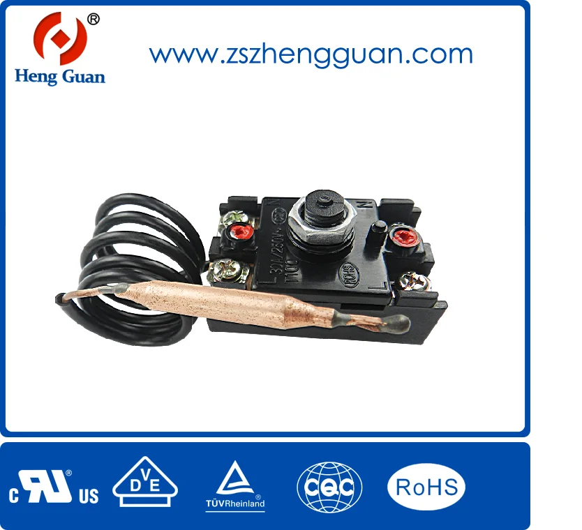 WQB serises copper tube capillary electric water heater thermostat