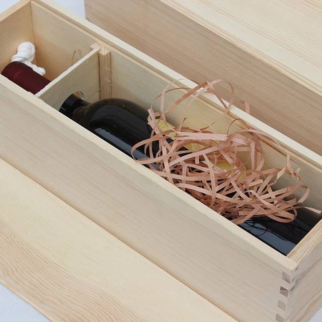 Custom Fancy Wooden Gift Box wine package wood box