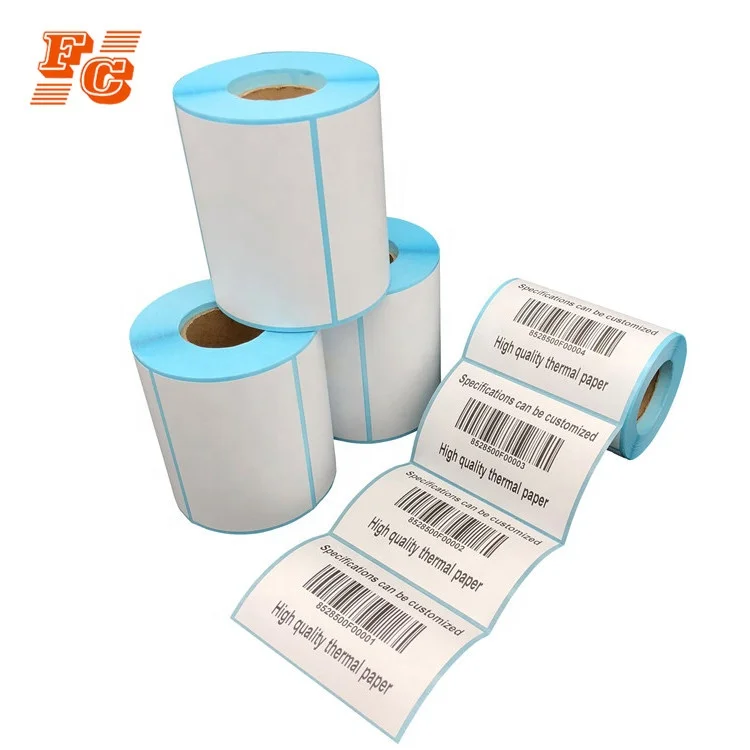 Printing product barcode price information thermal transfer label stickers roll