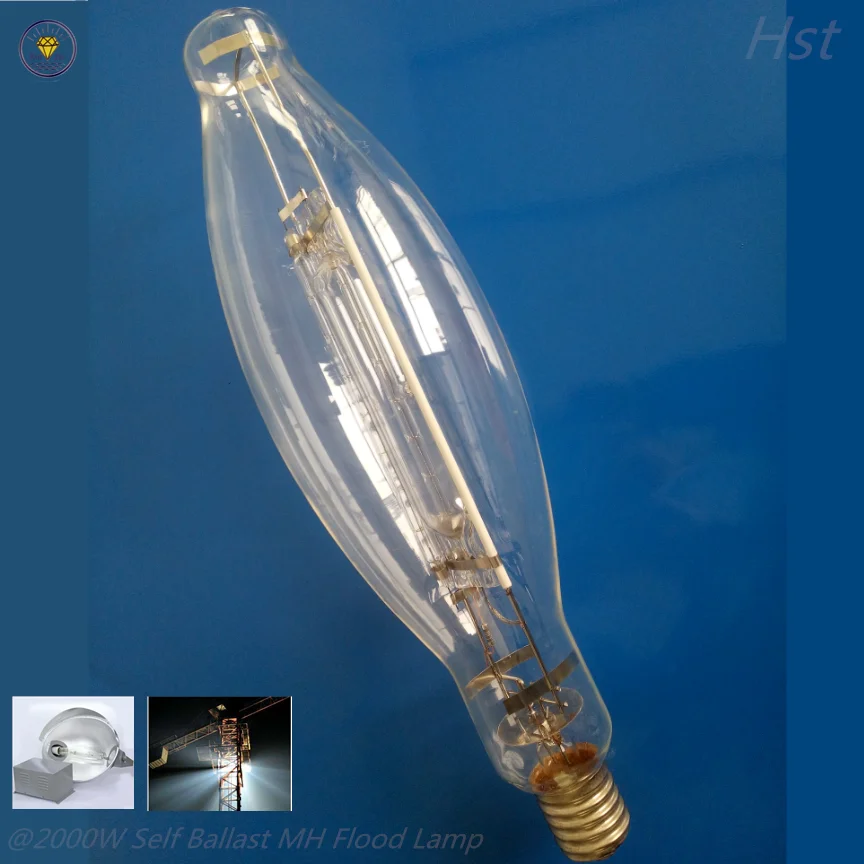 BT120 1000w metal halide tower light fixture E40 Self Ballast 1KM Long Distance Range Construction metal halide lamps