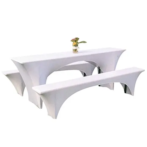 Cheap Spandex Beer Table Cover Stretch Beer Bench Cover Elastic Beer Garden Sets for Outdoor Party