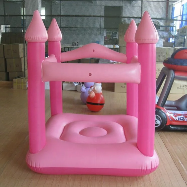 
 Надувной батут из ПВХ, герметичный детский батут розового цвета  