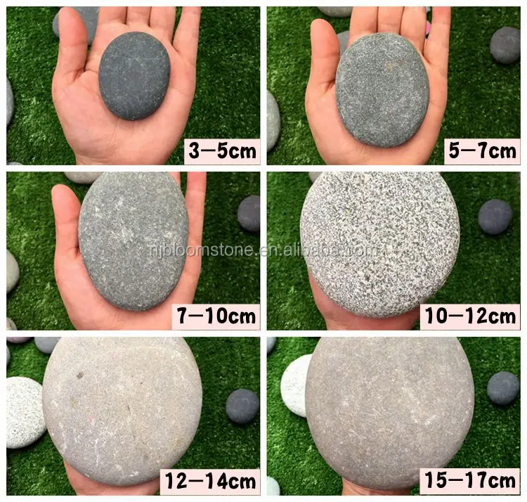 
Colored Flat Round Nature Stone DIY Painting Pebbles 