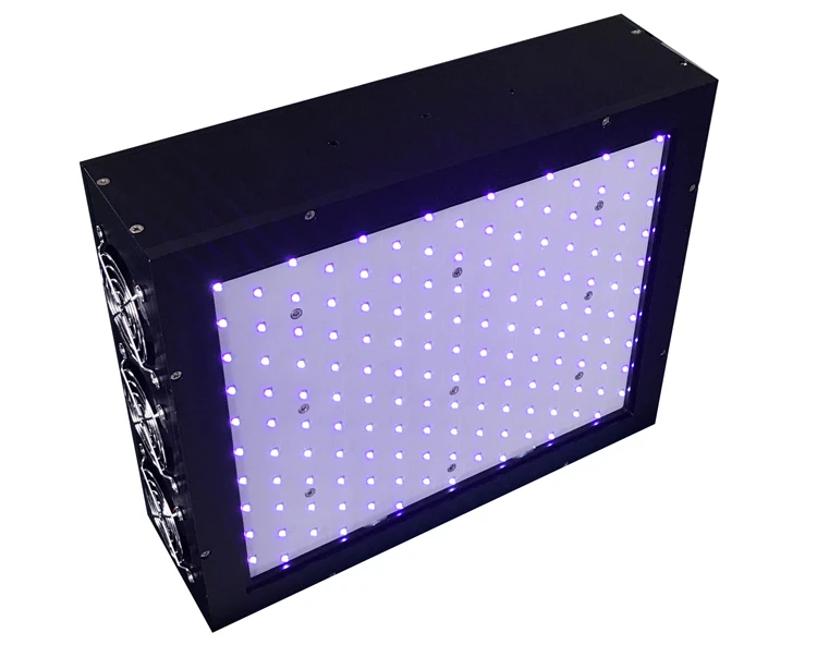 uv curing and uv printing and Medical lighting 365-405nm 20W/cm2 high power array 365nm uv led array