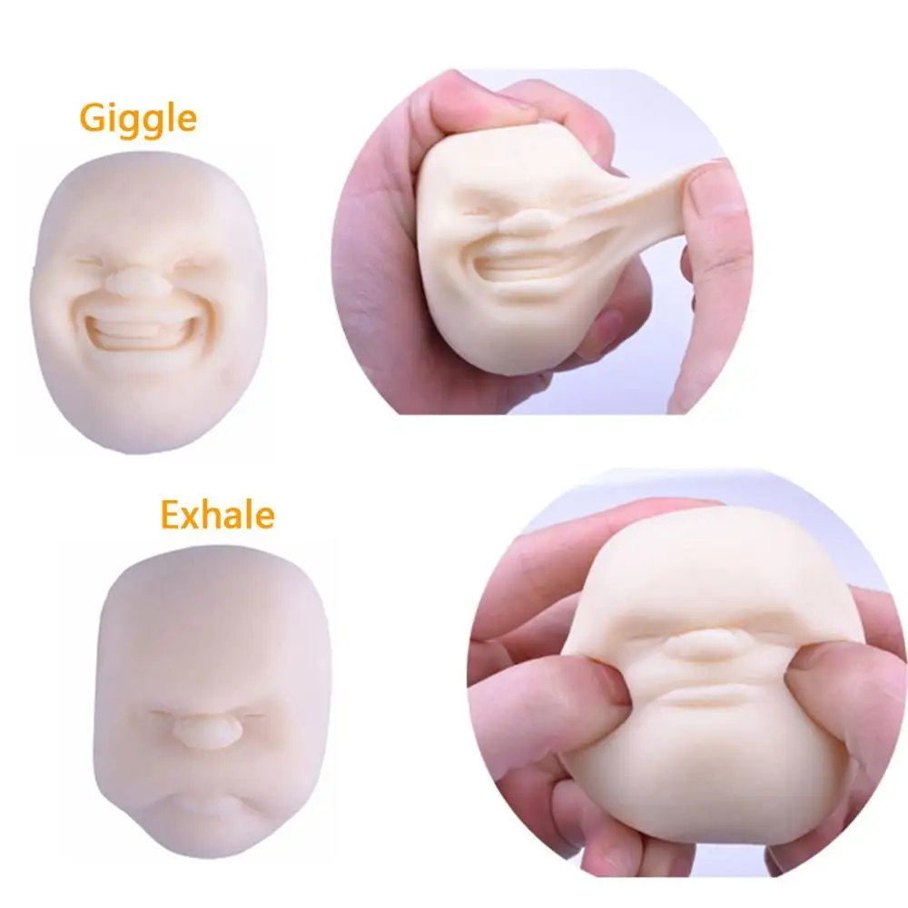 
2019 Cute Squishy Stress Ball Japanese Face Squishy Toys Stress Reliver 
