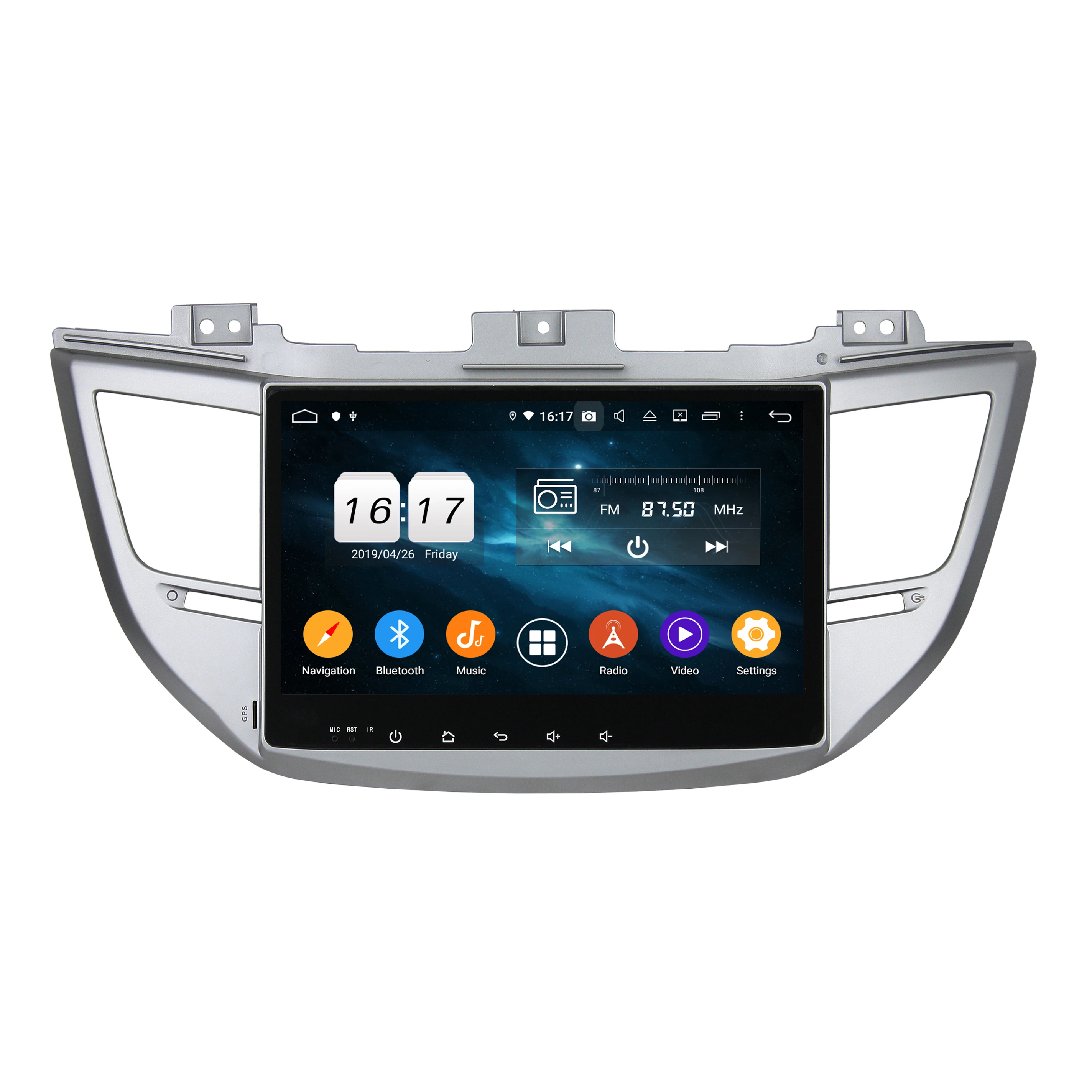 KD-1083 Android 10 встроенный DSP улучшает голос трехсторонний вызов NXP6686 радио android автомобильное аудио для IX35 и TUCSON 2015