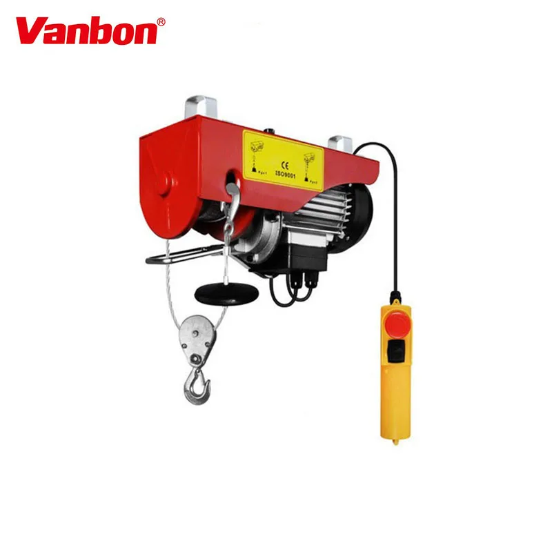 Vanbon hoist manufacturer best seller PA1200 mini electric wire rope hoist for sale