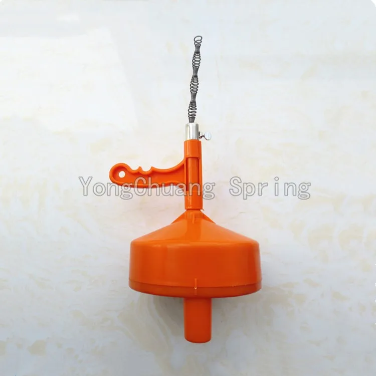 Plastic pipe shower drain cleaner