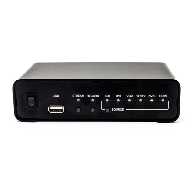 Webcasting independent audio input USB storage iptv streaming encoder