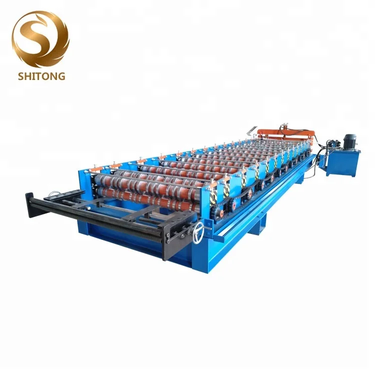 IBR Metal Roofing Sheet Making Roll Forming Machine with whole production line
