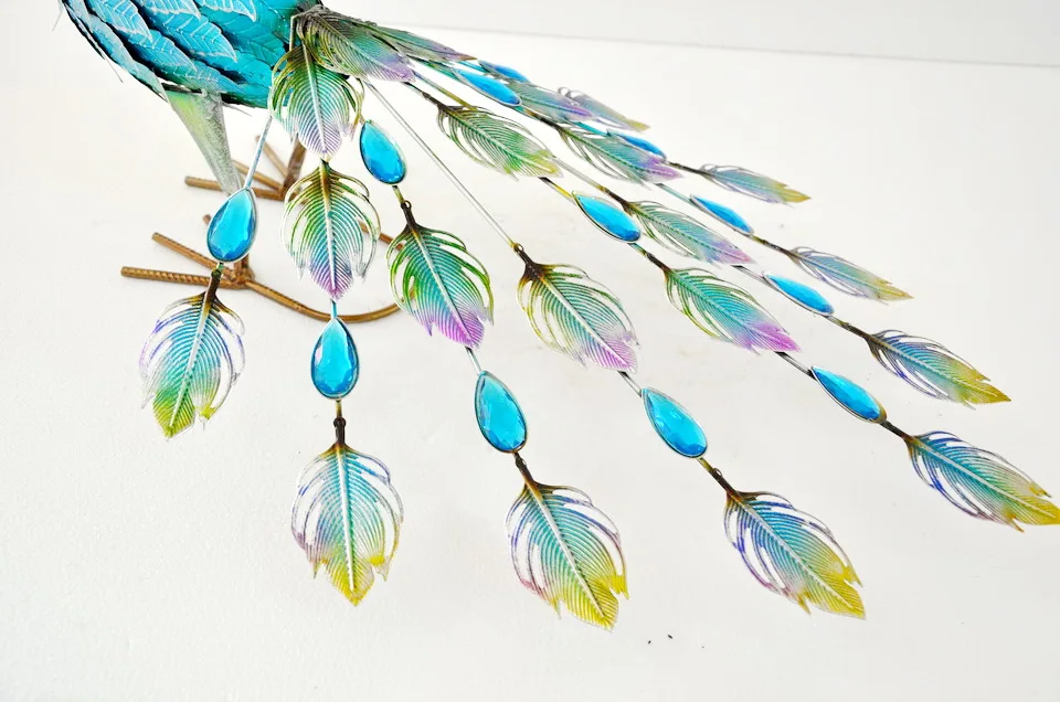 outdoor garden art metal Peacock Sculpture