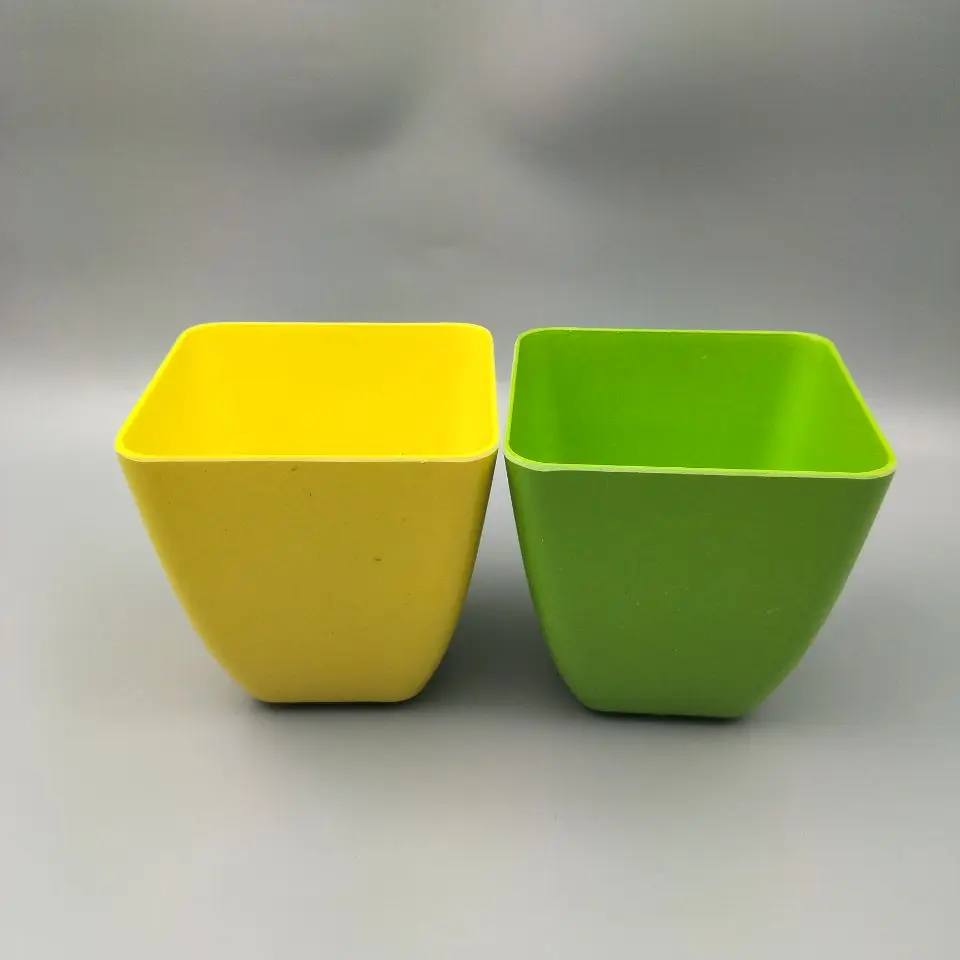 Alibaba продажа низкая цена хорошее качество цветные бамбуковые цветочные горшки с