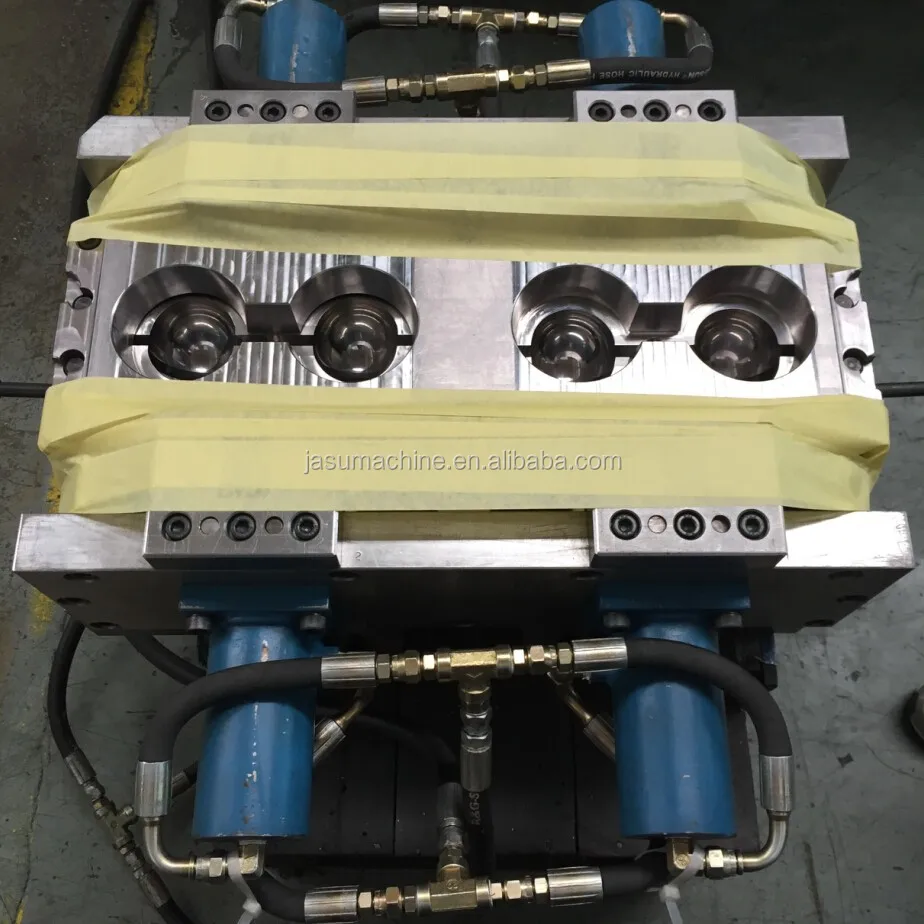 Full automatic no need perform blow PC LED light bulb cover ball assembly IBM one step injection blow machine