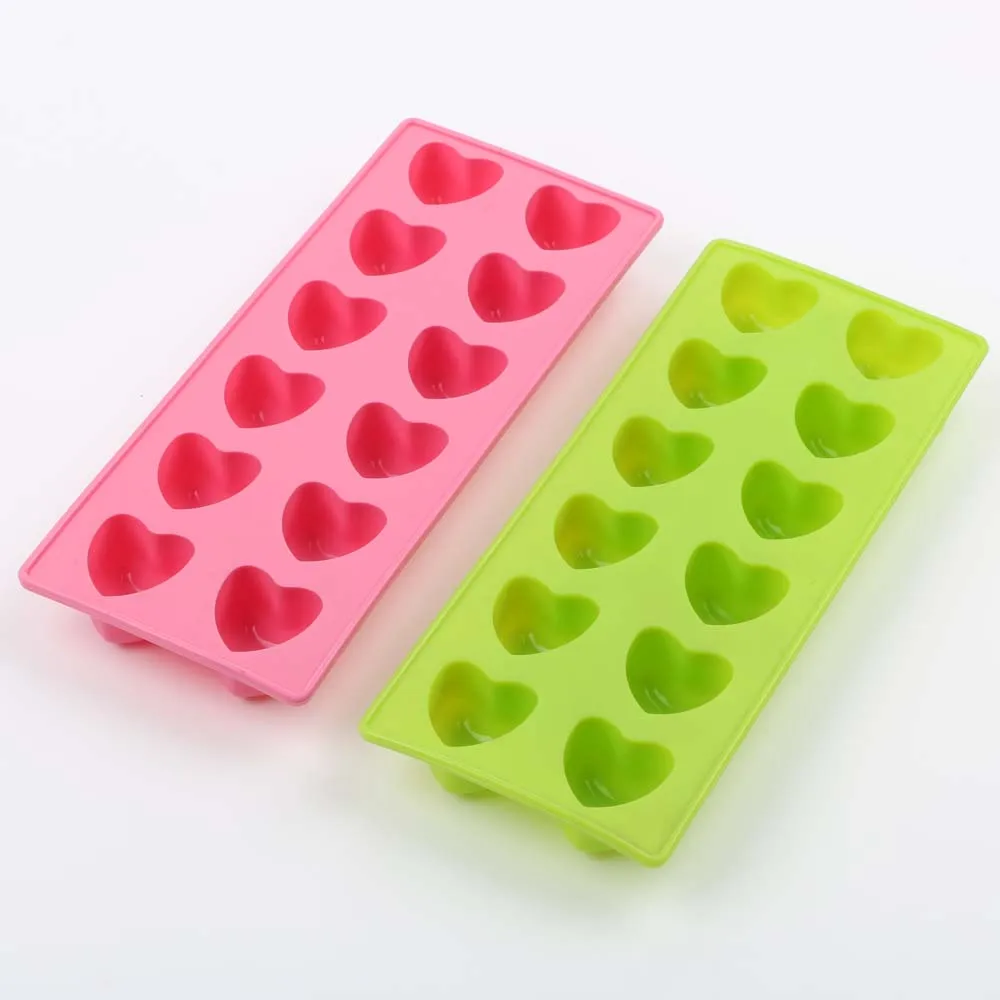 Custom Silicone Chocolate Heart Shape Candy Mold silicon chocolates cake making mold ice block cube tray