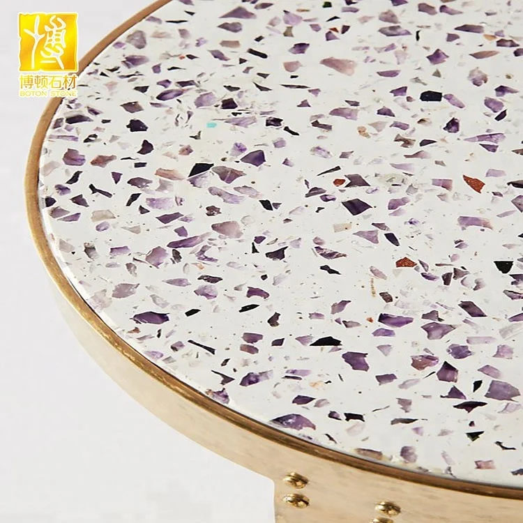 Высококачественное фиолетовое зерно терраццо столы