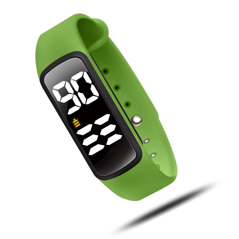 Water resistance watch colorful led watch with 30,60 and 90 countdown timer for kids