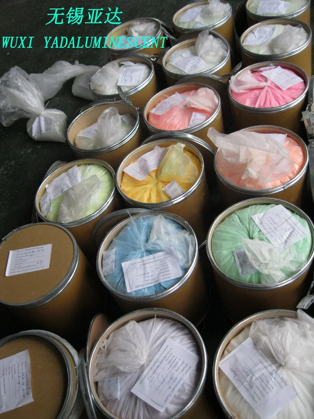 
Colorful fluorescent glow in the dark powder for ink 