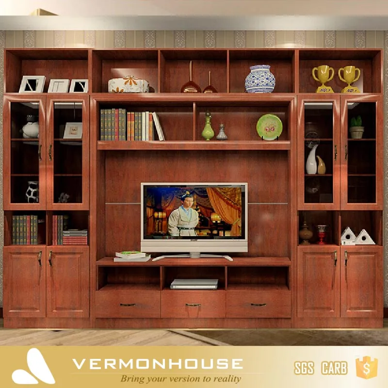 2021 Hangzhou Vermont Modern Design Lacquer TV Cabinet With Showcase Stands Living Room Furniture