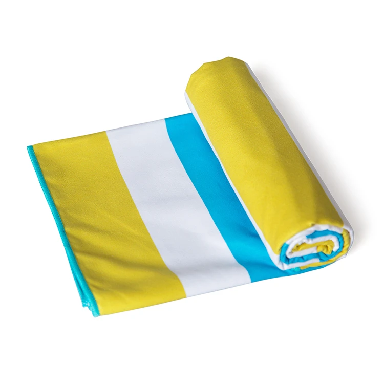 wholesale Custom printed microfiber beach towel sand free beach towel with bag