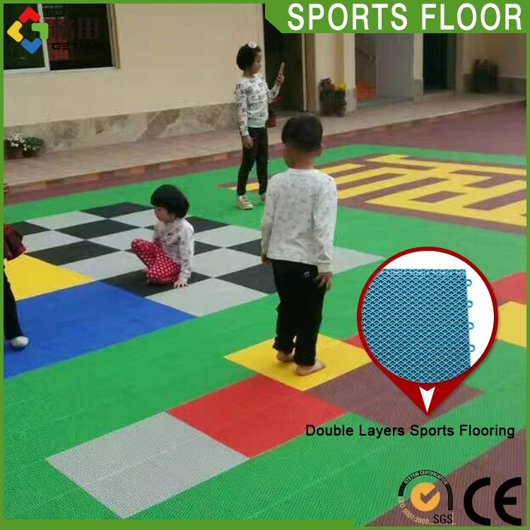 Outdoor kindergarten school playground sports floor