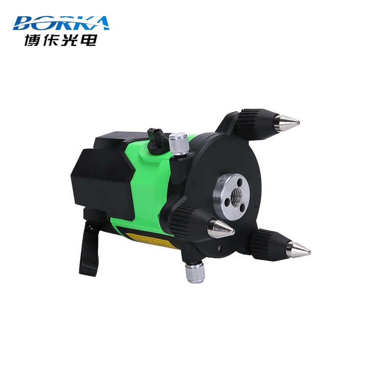 Borka 5 lines 4V1H green beam laser level machine built in lithium battery