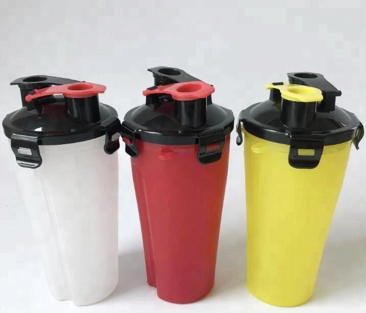 24oz Custom Logo Water Bottle Dual Shaker